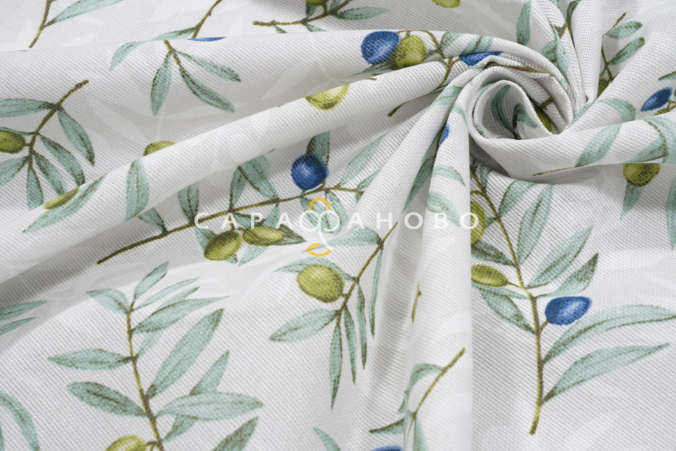 Ткань Рогожка 150 см 170 гр рис. Долина 7675