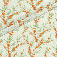 Ткань Вафельное полотно 150 см 155 рис Облепиха 2333/1