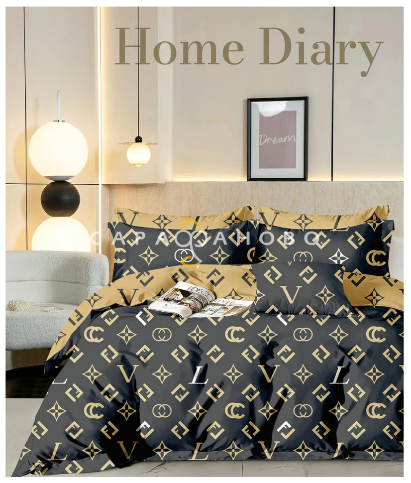 Ткань Сатин Твил 235 см 115 г/м2 А+В рис 3011 вид 2