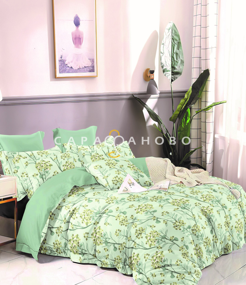 Ткань Сатин Твил набивной 235 см. 115гр. А+В рис.6