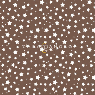 Ткань Бязь Комфорт 150 см рис 13165 вид 16 Звезда какао