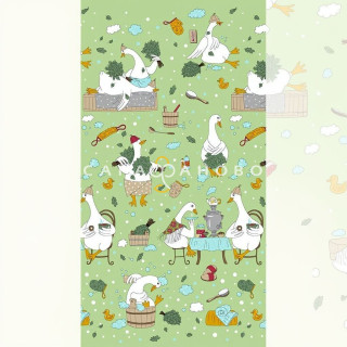 Ткань Полотно Вафельное 150 см 170 гр рис банщик 13404-1