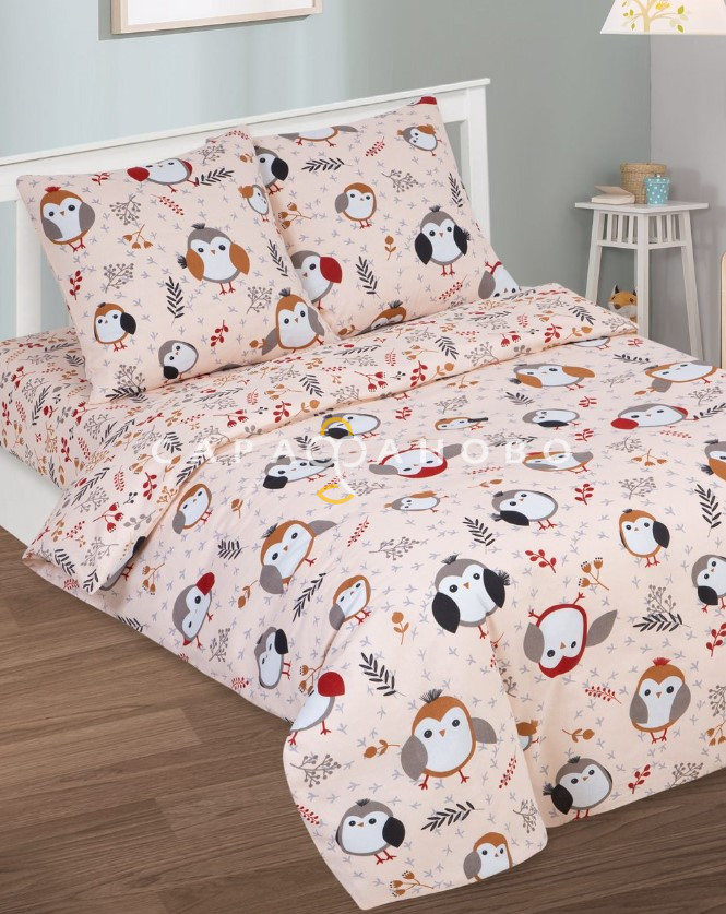Ткань Бязь 150 см 120 гр рис Пташка рис.12832-1 (основа)