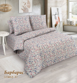 Ткань бязь 220 см 120 гр рис 13652/2 Барбарис серый