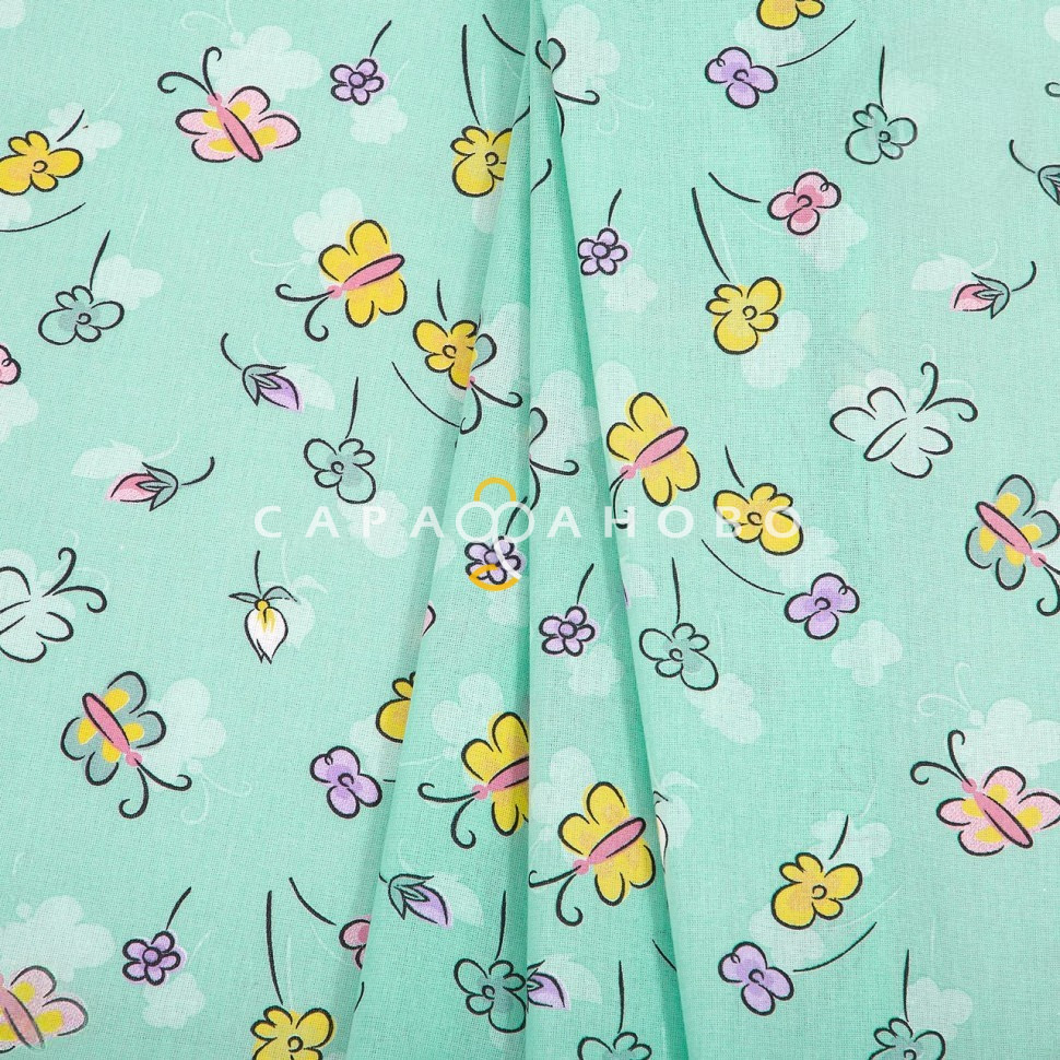 Ткань Поплин 150 см 115 гр рис Колобок Комп. 12873-1