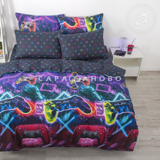 Ткань Бязь 220 см 120 гр рис. 13354-1 Джойстик (основа) 