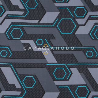 Ткань Поплин 150 см 115 гр рис Ламба 13031-1 (компаньон)