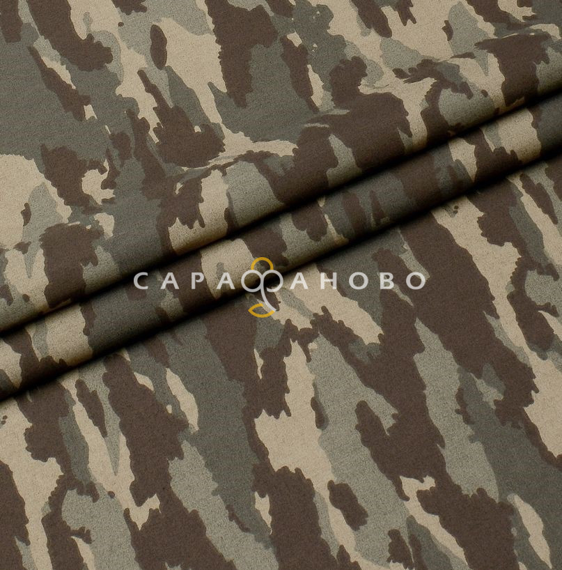 Ткань ТиСи 150 см 120 гр КМФ 80/20 ВО диз Бежевый тигр 017 1 - копия