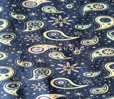 Ткань Теплый хлопок (Фланель) 150 см 170 гр диз Огурцы на синем