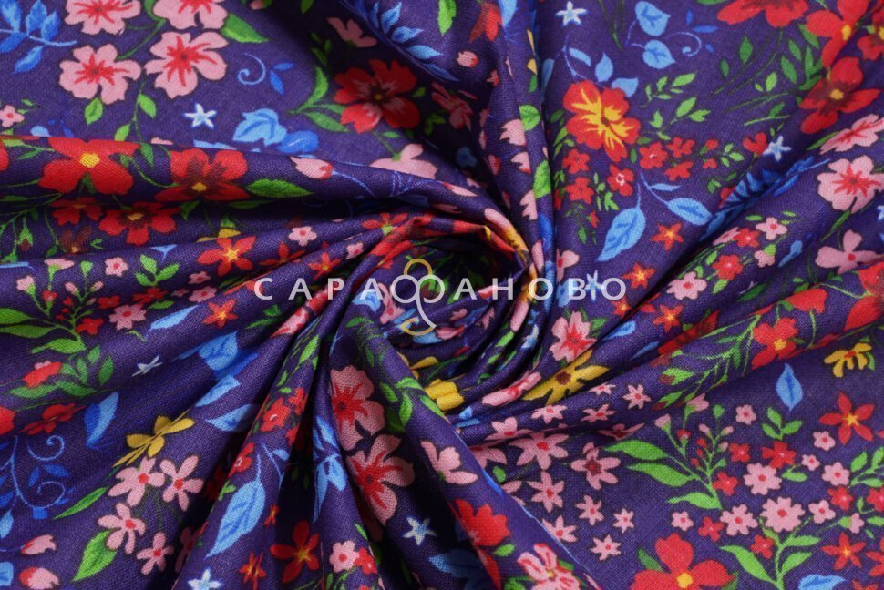 Ткань Ситец 80 см рис 21219 вид 2 (На отрез)