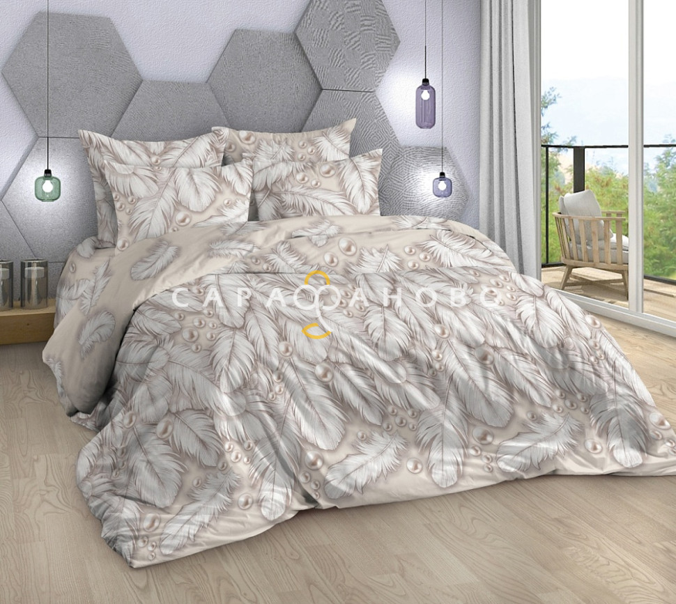 Ткань Поплин 220 см 117 гр рис. лирика 13559/1