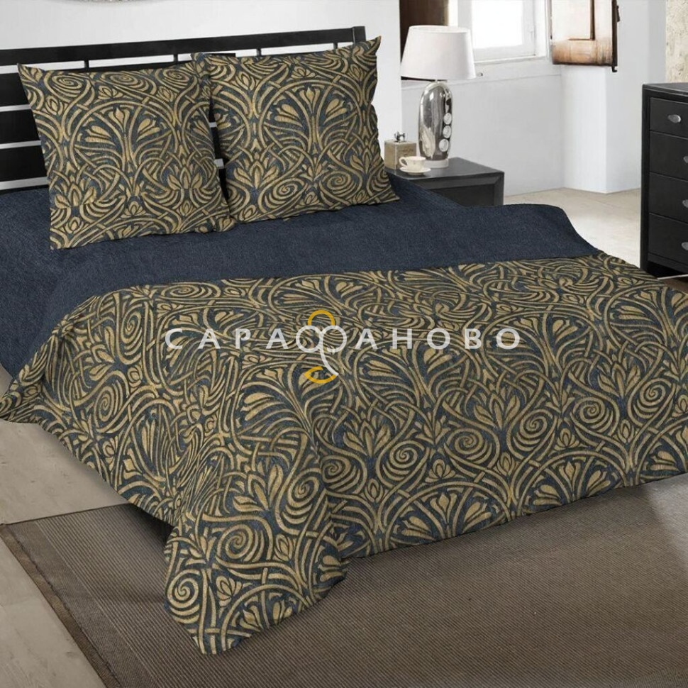 Ткань Поплин 220 см рис. 12555-1 Мадрид (основа)