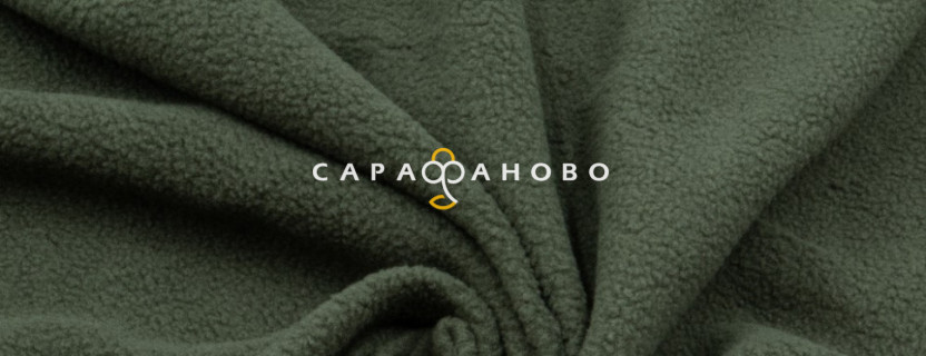 Ткань Флис 150 см 180 гр цвет Хаки 19-0515