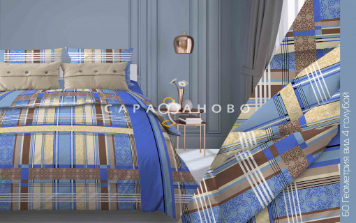 Ткань бязь 150 см 140 гр рис. 60в4 Геометрия