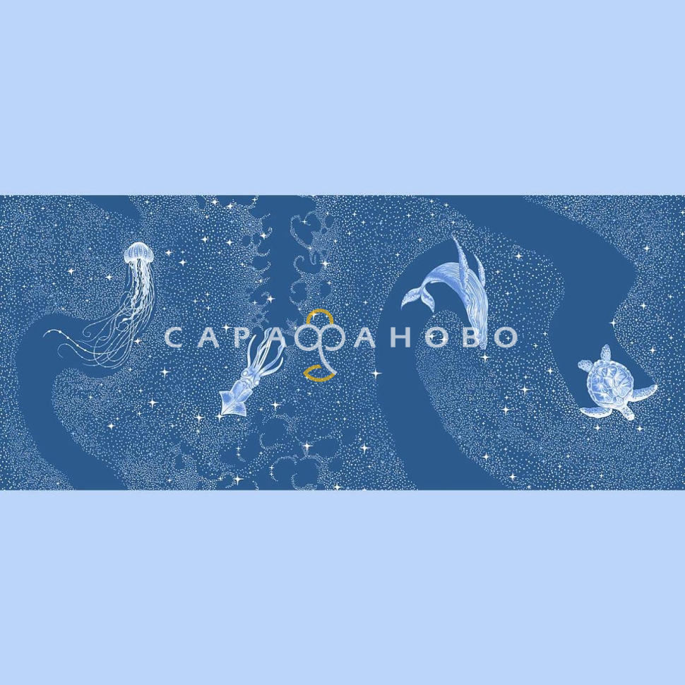 Полотно вафельное 150 см наб 29335-3 На море