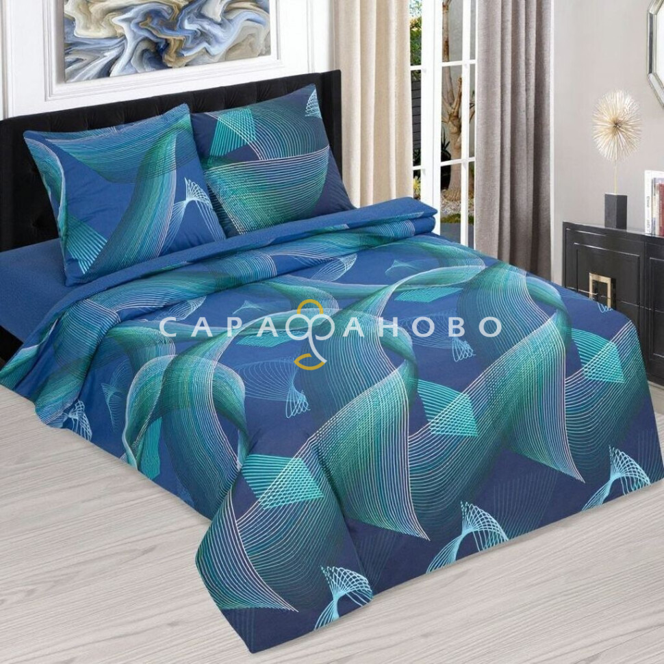 Ткань Поплин 220 см рис. 12551-1 Мёбиус (основа)