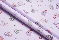 Ткань Ситец 95 см "Котики" рис 5586 вид 8, миниатюра 2