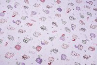 Ткань Ситец 95 см "Котики" рис 5586 вид 8, миниатюра 1