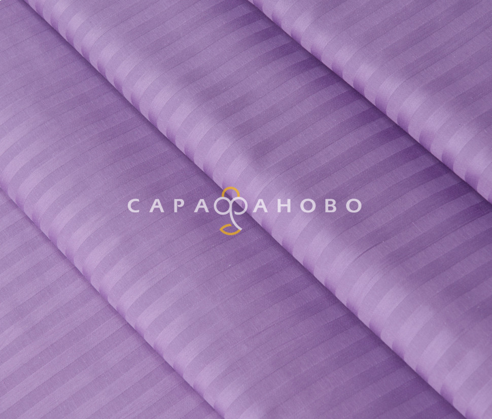 Ткань Страйп-сатин 240 см 1-1 Аметист 40*40