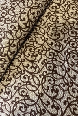 Ткань Рогожка Мебельная (интерьерная) 147 см рис ВЕНЗЕЛЬ(коричневый)