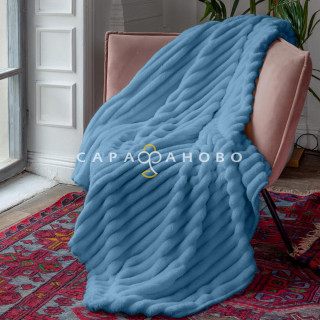 Плед велсофт Унисон Azzurro 33021-6