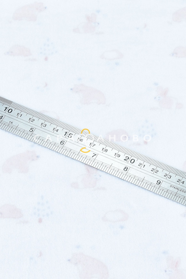 Ткань 80/20 Кмп Пенье Велюр Реактив Рулон Кремовый rs-040180 v1