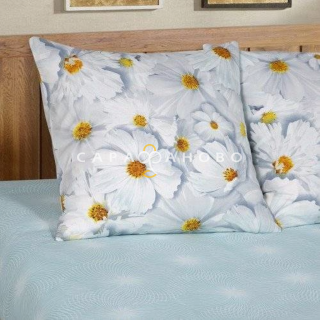 Ткань поплин 220 см "Космея" рис 11842 вид 1 компаньон