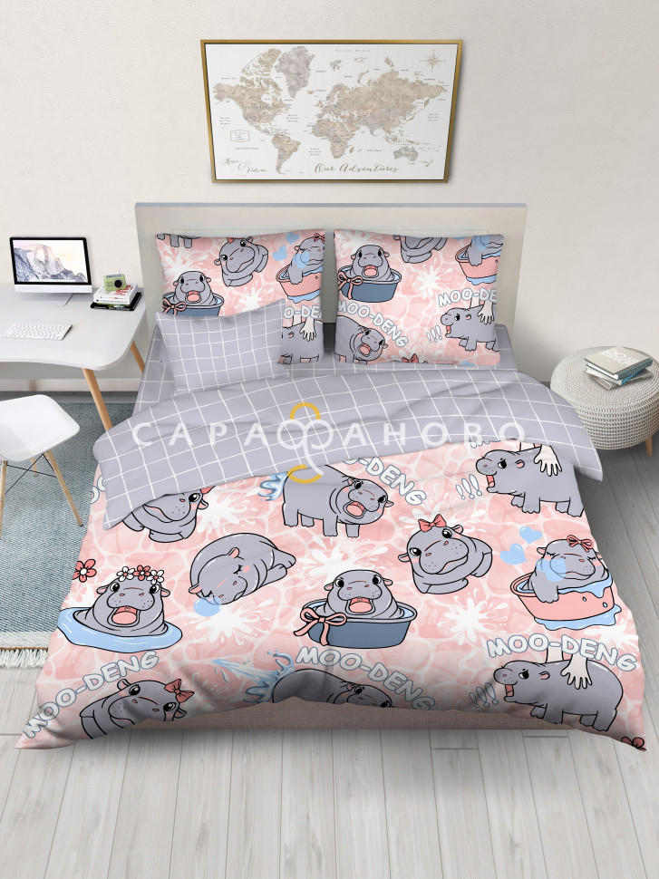 Поплин наб 100П-5 150 Кр Талка 500233/1 Hippo girl Д