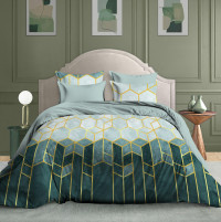 Ткань Бязь 220 см 140 гр рис Изумруд 20207/1