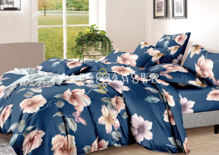 Ткань Полисатин 220 см. 90 гр. Цветы