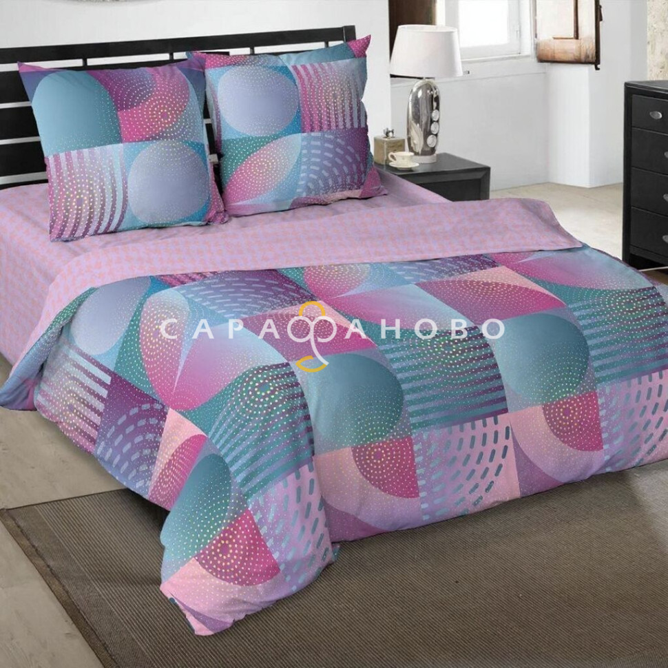 Ткань Бязь 220 см рис. 12562-1 Корсика (компаньон)