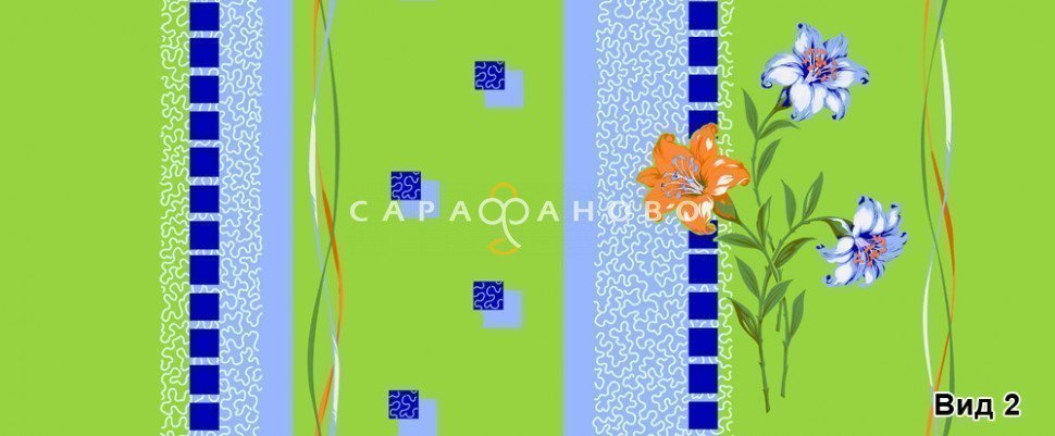 Бязь набивная 150 см 100 гр. рис 601 вид 2