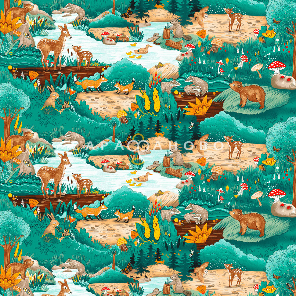 Перкаль 150 см наб рис 13482 вид 1 