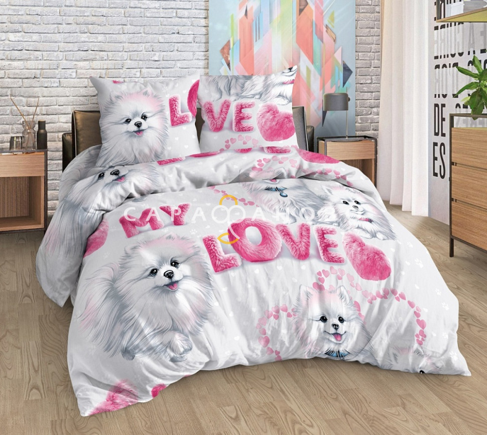 Ткань бязь 150 см рис Шпицы 13547/1