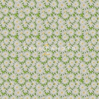 Ткань Рогожка 150 см рис. 11014-2 София(зелёная)