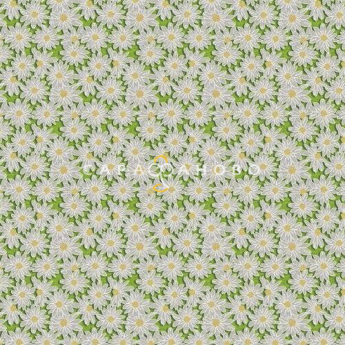 Ткань Рогожка 150 см рис. 11014-2 София(зелёная)