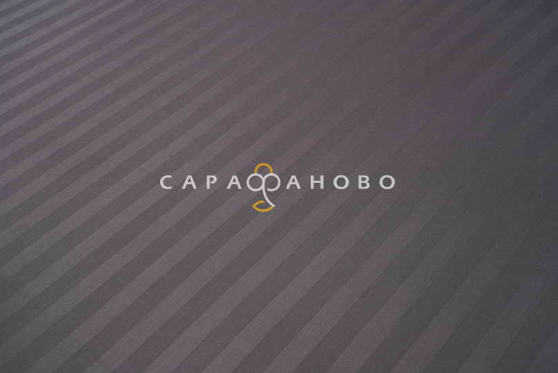 Ткань Сатин Страйп 1х1 250 см 120 гр цвет Графит 86107/13