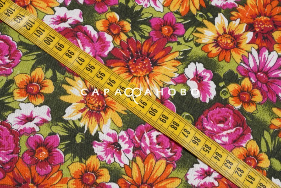 Ткань Бязь плательная 150 см рис Светлана 3877 вид 3, фото 6