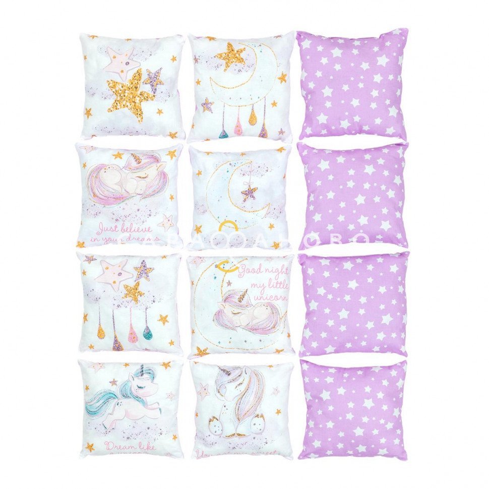 КПБ Бортики-подушки 13251-1 Cute unicorns