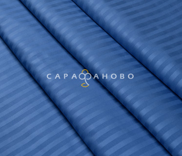 Ткань Страйп-сатин 240 см 1-1 Василек 40*40