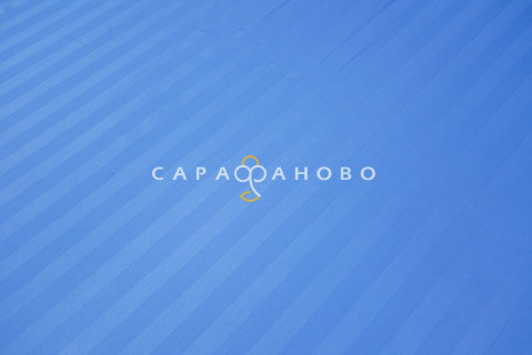 Ткань Сатин Страйп 1х1 250 см 120 гр цвет Ультрамарин 86120/7