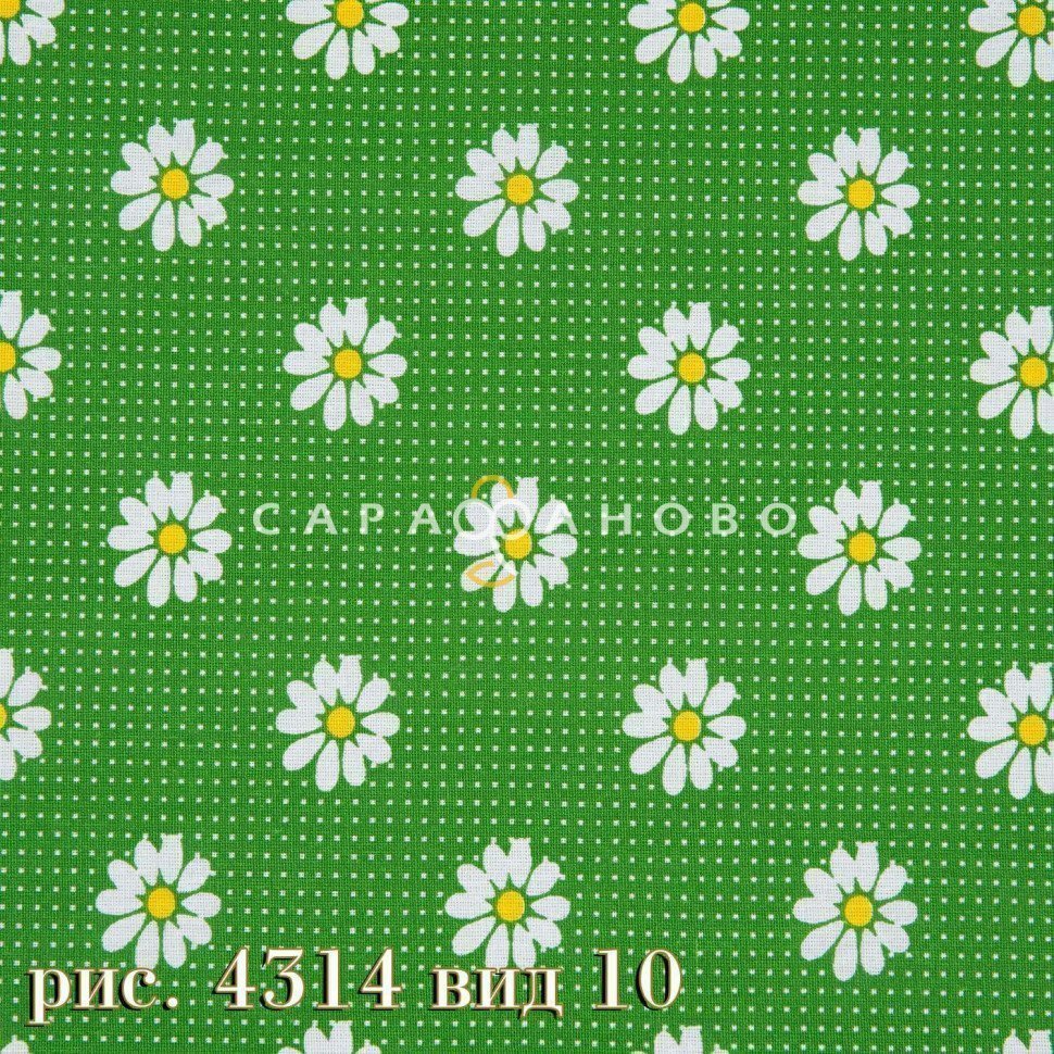 Ткань Бязь 150 см Плательная Коллекция рис 4314 вид 10