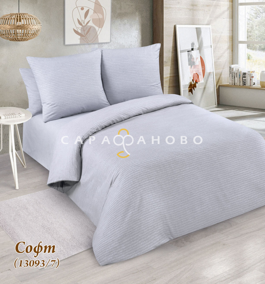 Ткань бязь 220 см 120 гр рис. Софт светл. 13093/7