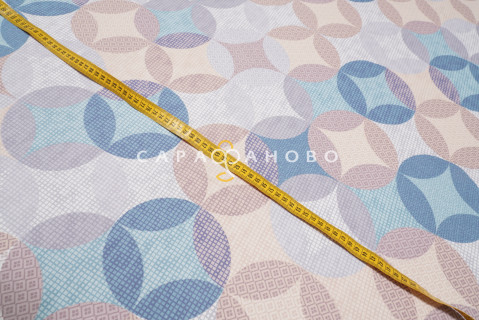 Ткань Поплин 220 см 115 гр рис Куба вид 1 (основа)