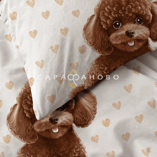 Перкаль 150 см наб рис 13489 вид 1 "Пудель"