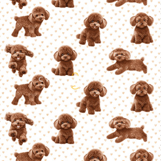 Перкаль 150 см наб рис 13489 вид 1 "Пудель"