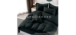 Сатин 100% хб 240 см (130) диз. Полоса 1х1 Черный (19-0303)