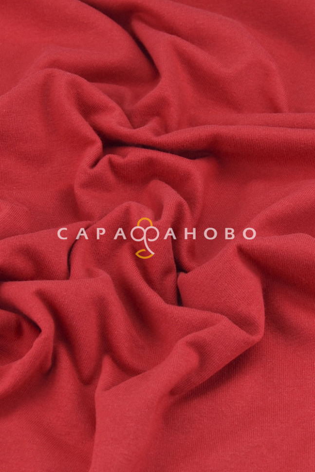 Ткань 30/1 Карде Кулирка Чулок Красный