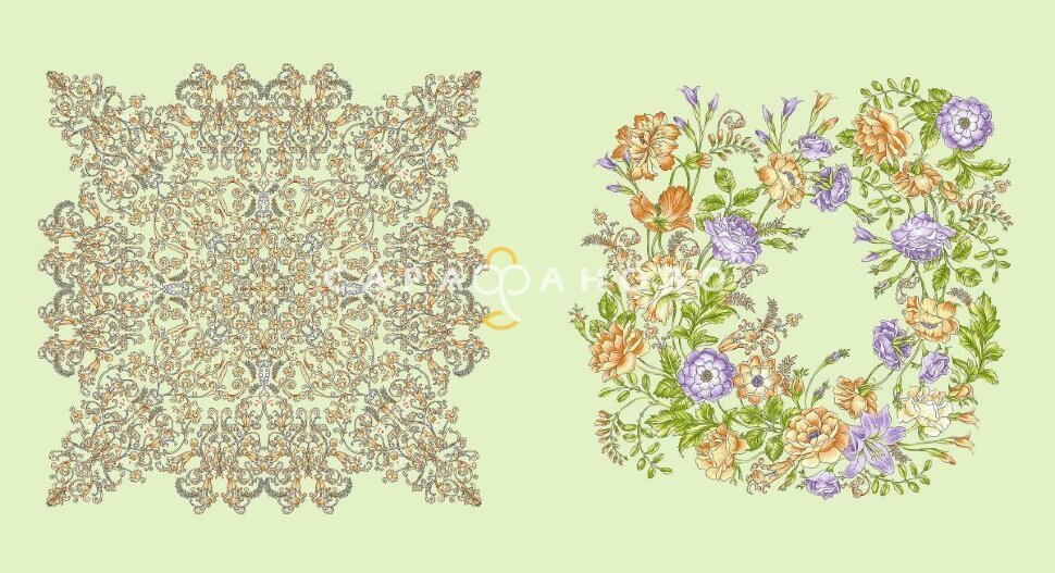 Ткань Перкаль 150 см рис 13321 вид 3 Nectar
