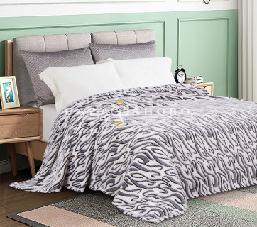 Ткань велсофт Разводы серые  160 гр/м2